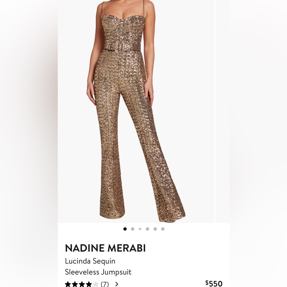 NADINE MERABI
Lucinda Sequin
Sleeveless Jumpsuit
NO BELT
